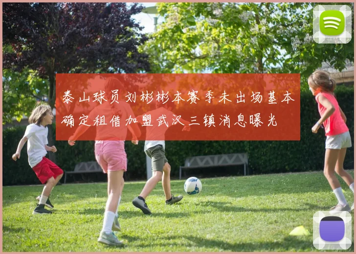 泰山球员刘彬彬本赛季未出场基本确定租借加盟武汉三镇消息曝光