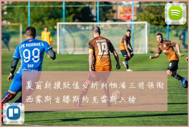 夏窗新援贬值分析利物浦三将领衔西蒙斯吉滕斯约克雷斯入榜